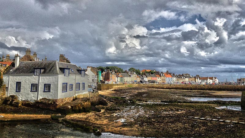 Anstruther from the coastline